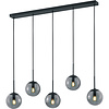 LED Hanglamp Trion Balina - 5-lichts Mat Antraciet Aluminium LED Hanglamp Trion Balina - 5-lichts Mat Antraciet Aluminium