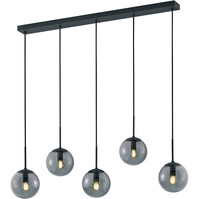 LED Pendant Lamp Trion Balina - 5-light Matte Anthracite Aluminum