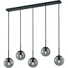 LED Hanglamp Trion Balina - 5-lichts Mat Antraciet Aluminium Verlichting per ruimte