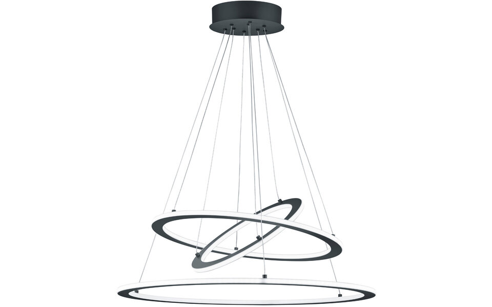 HLW LED LED Hanglamp Trion Duban 75W - Dimbaar, Warm Wit 3000K, Mat Antraciet HLW LED LED Hanglamp Trion Duban 75W - Dimbaar, Warm Wit 3000K, Mat Antraciet