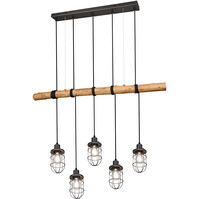 LED Pendant Lamp Trion Fortes - 5x E27 Socket, Antique Nickel