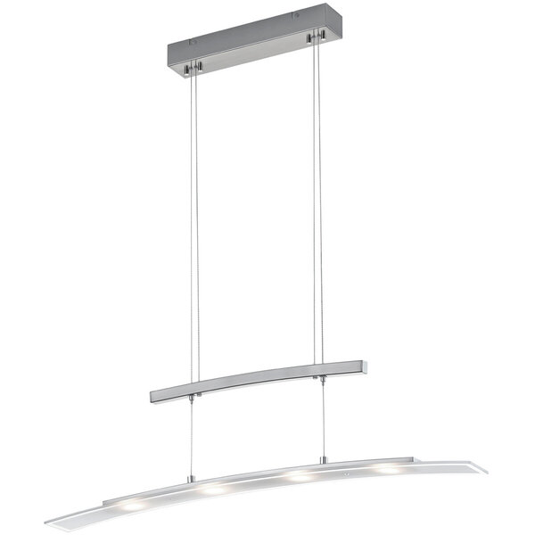 HLW LED Dimbare LED Hanglamp Trion Somas 16W - Mat Nikkel, Aanpasbare Kleur & Aluminium