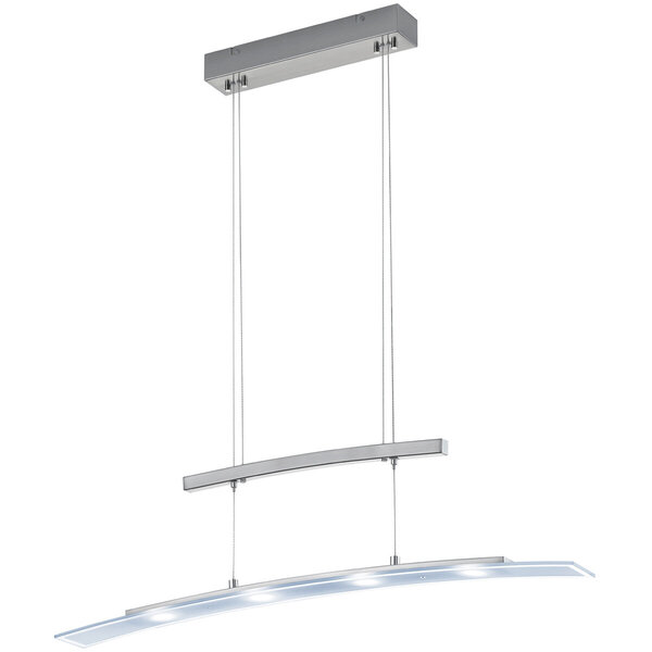 HLW LED Dimbare LED Hanglamp Trion Somas 16W - Mat Nikkel, Aanpasbare Kleur & Aluminium