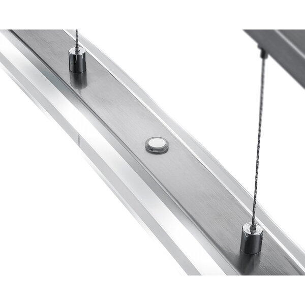 HLW LED Dimbare LED Hanglamp Trion Somas 16W - Mat Nikkel, Aanpasbare Kleur & Aluminium