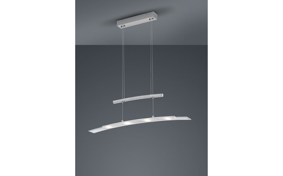 HLW LED Dimmable LED Pendant Lamp Trion Somas 16W - Matte Nickel, Adjustable Color & Aluminum