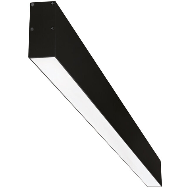 Zwarte moderne LED hanglamp met 40W vermogen en natuurlijk wit licht 4200K