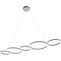 LED Pendant Lamp 45W - Black & White LED Pendant Lamp with Natural White Light 4000K