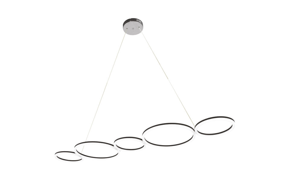 HLW LED LED Hanglamp 45W - Zwarte & Witte LED Hanglamp met Natuurlijk Wit Licht 4000K HLW LED LED Hanglamp 45W - Zwarte & Witte LED Hanglamp met Natuurlijk Wit Licht 4000K