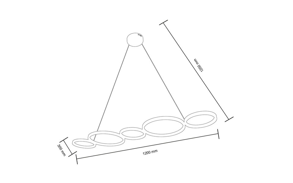 HLW LED LED Hanglamp 45W - Zwarte & Witte LED Hanglamp met Natuurlijk Wit Licht 4000K HLW LED LED Hanglamp 45W - Zwarte & Witte LED Hanglamp met Natuurlijk Wit Licht 4000K