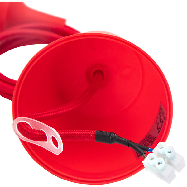 HLW LED Stoffen LED Hanglamp Aigi Yuka - Ronde LED Lamp met E27 Fitting, Mat Rood HLW LED Stoffen LED Hanglamp Aigi Yuka - Ronde LED Lamp met E27 Fitting, Mat Rood