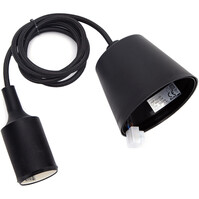 LED Hanglamp Aigi Yuka - Zwarte Stoffen LED Hanglamp Rond LED Hanglamp Aigi Yuka - Zwarte Stoffen LED Hanglamp Rond