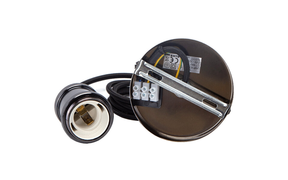 HLW LED Zwarte LED Hanglamp Aigi Sancho - Ronde Aluminium LED Lamp met E27 Fitting HLW LED Zwarte LED Hanglamp Aigi Sancho - Ronde Aluminium LED Lamp met E27 Fitting