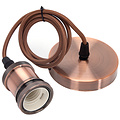 LED Pendant Lamp Aigi Sancho - Rotatable Round Matte Copper, Aluminum, E27 Fitting