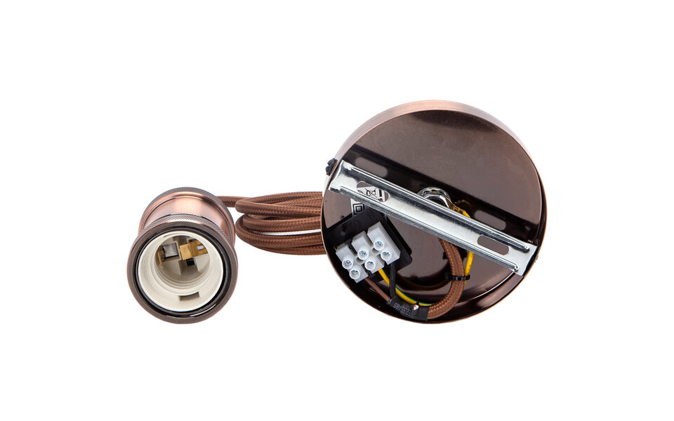 HLW LED LED Hanglamp Aigi Sancho - Draaibare Rond Mat Koper, Aluminium, E27 Fitting HLW LED LED Hanglamp Aigi Sancho - Draaibare Rond Mat Koper, Aluminium, E27 Fitting