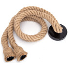 HLW LED Black LED Pendant Lamp Aigi Nurry Double - Round LED Lamp with Rope & E27 Fitting