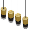 HLW LED Gouden LED Hanglamp Trion Roba - 4-lichts, E27 Fitting, Mat Goud Aluminium