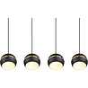 HLW LED Black LED Pendant Lamp - 4-light LED Lamp with E14 Fitting, Matte Black HLW LED Black LED Pendant Lamp - 4-light LED Lamp with E14 Fitting, Matte Black