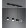 HLW LED Black LED Pendant Lamp - 4-light LED Lamp with E14 Fitting, Matte Black HLW LED Black LED Pendant Lamp - 4-light LED Lamp with E14 Fitting, Matte Black