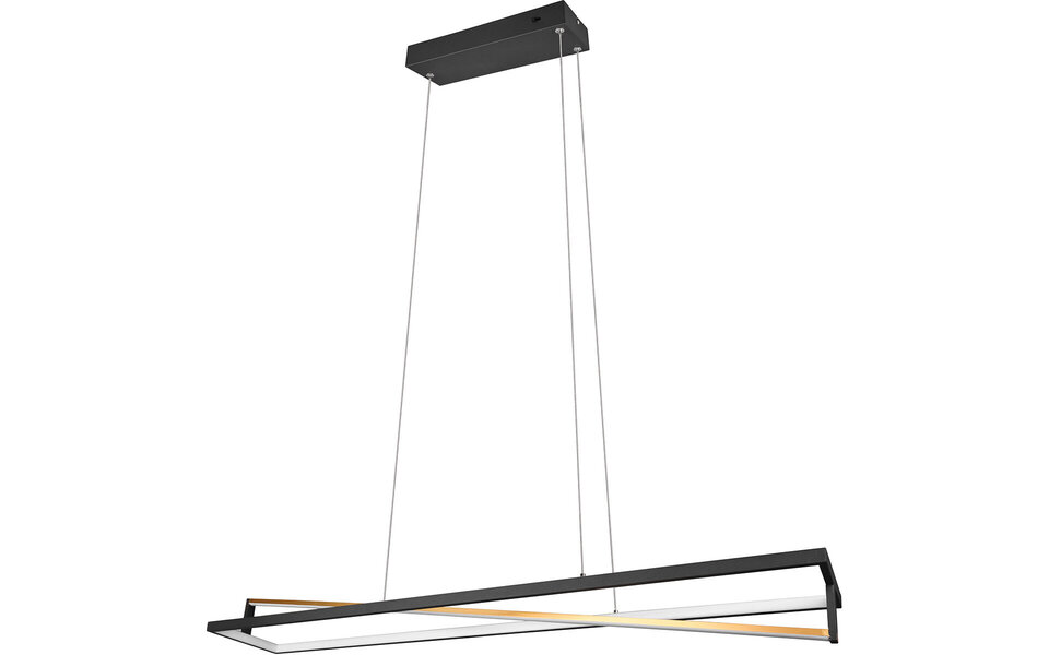 HLW LED Zwarte 35W Dimbare LED Hanglamp Trion Ediyon met Aanpasbare Kleur HLW LED Zwarte 35W Dimbare LED Hanglamp Trion Ediyon met Aanpasbare Kleur