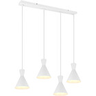 HLW LED LED Pendant Lamp Trion Ewomi - White 4-light LED Pendant Lamp with E27 Fitting