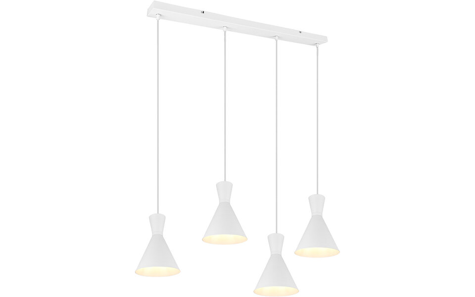 HLW LED LED Pendant Lamp Trion Ewomi - White 4-light LED Pendant Lamp with E27 Fitting