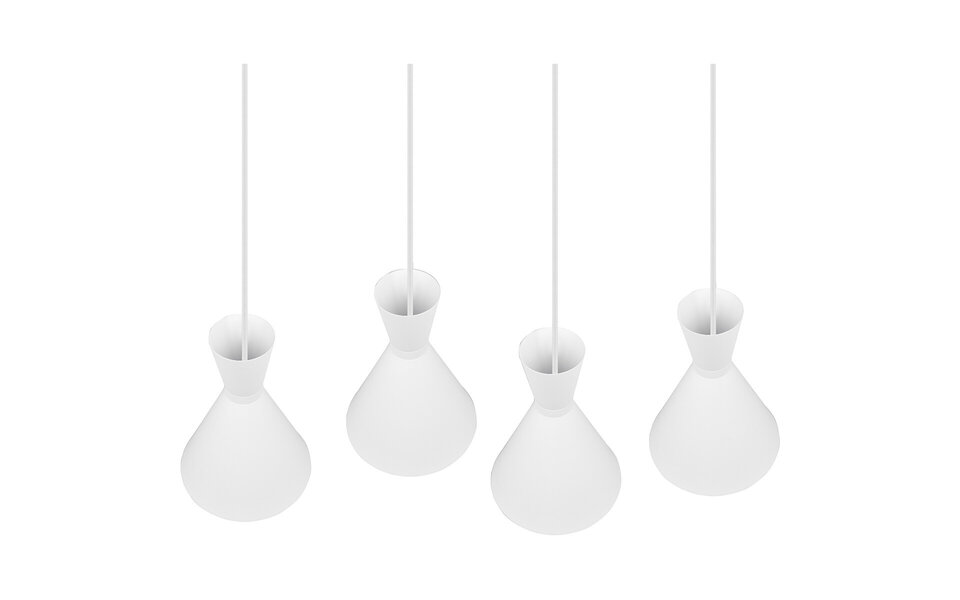 HLW LED LED Hanglamp Trion Ewomi - Witte 4-lichts LED Hanglamp met E27 Fitting