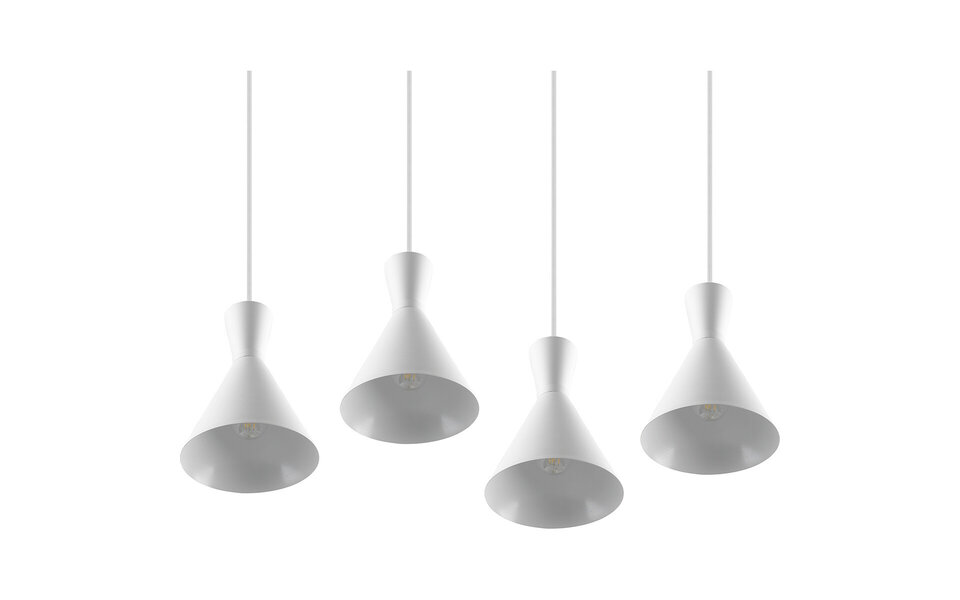 HLW LED LED Pendant Lamp Trion Ewomi - White 4-light LED Pendant Lamp with E27 Fitting