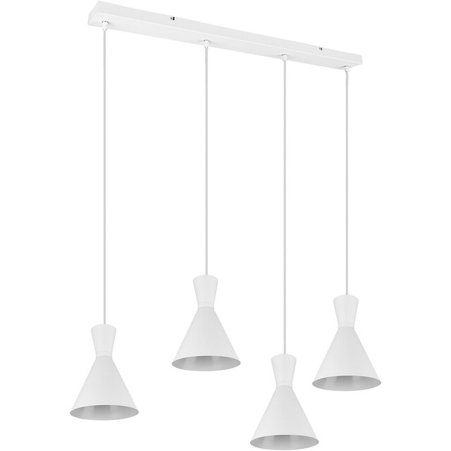 HLW LED LED Pendant Lamp Trion Ewomi - White 4-light LED Pendant Lamp with E27 Fitting