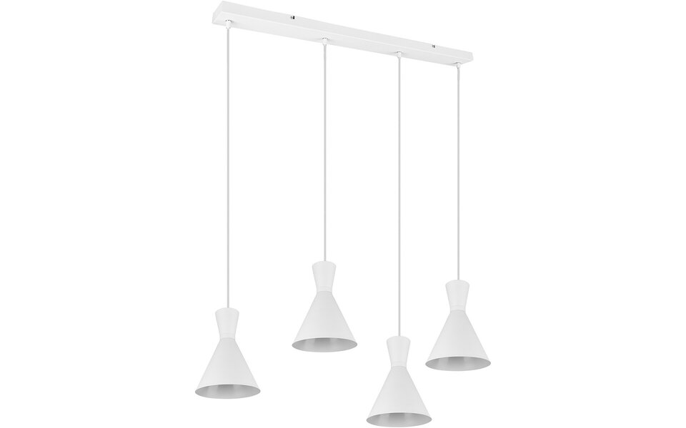 HLW LED LED Pendant Lamp Trion Ewomi - White 4-light LED Pendant Lamp with E27 Fitting