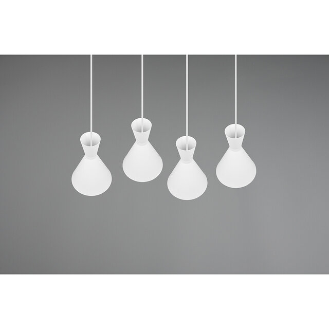 HLW LED LED Pendant Lamp Trion Ewomi - White 4-light LED Pendant Lamp with E27 Fitting