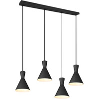 LED Pendant Lamp Trion Ewomi - Black 4-light LED lamp