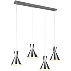 HLW LED LED Pendant Lamp Trion Ewomi - 4-light, Matte Nickel, Aluminum, E27 Fitting
