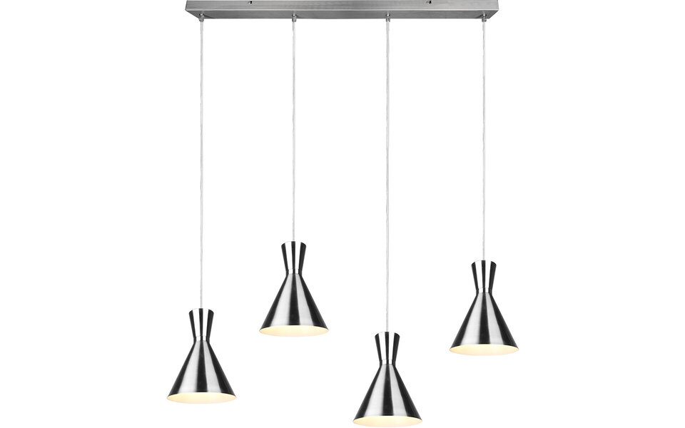 HLW LED LED Pendant Lamp Trion Ewomi - 4-light, Matte Nickel, Aluminum, E27 Fitting