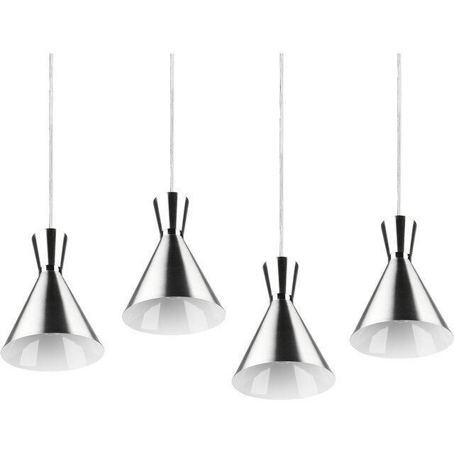 HLW LED LED Pendant Lamp Trion Ewomi - 4-light, Matte Nickel, Aluminum, E27 Fitting