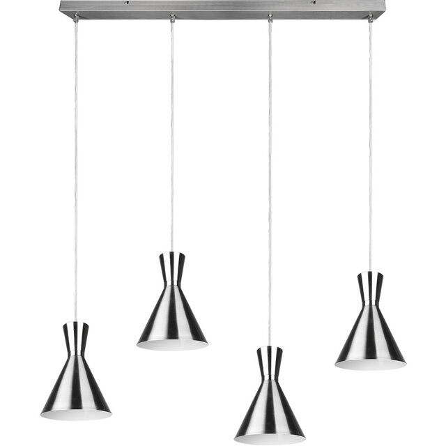 HLW LED LED Pendant Lamp Trion Ewomi - 4-light, Matte Nickel, Aluminum, E27 Fitting