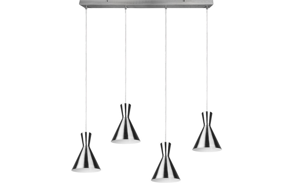 HLW LED LED Pendant Lamp Trion Ewomi - 4-light, Matte Nickel, Aluminum, E27 Fitting