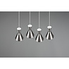HLW LED LED Pendant Lamp Trion Ewomi - 4-light, Matte Nickel, Aluminum, E27 Fitting