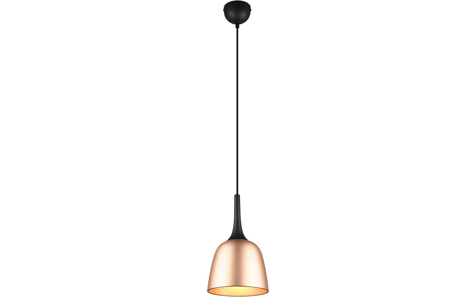HLW LED Gold LED Pendant Lamp Trion Christa - Matt Gold, Aluminum, E27, Ø200mm