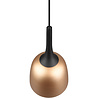 ronde mat gouden LED hanglamp met E27 fitting en modern design, diameter 20 cm, 40W vermogen