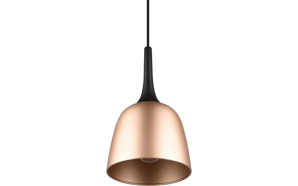HLW LED Gold LED Pendant Lamp Trion Christa - Matt Gold, Aluminum, E27, Ø200mm
