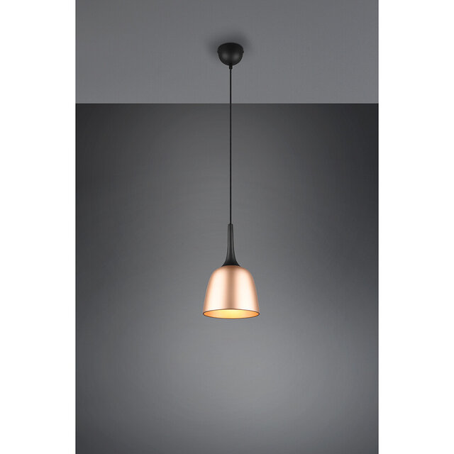 HLW LED Gold LED Pendant Lamp Trion Christa - Matt Gold, Aluminum, E27, Ø200mm