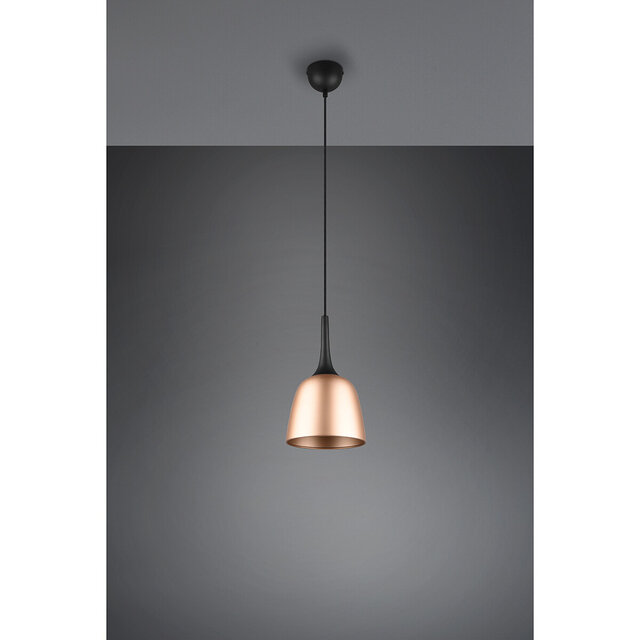 HLW LED Gold LED Pendant Lamp Trion Christa - Matt Gold, Aluminum, E27, Ø200mm