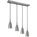 LED Pendant Lamp Farona - 4-light Pendant Lighting with Matte Nickel & E14 fitting