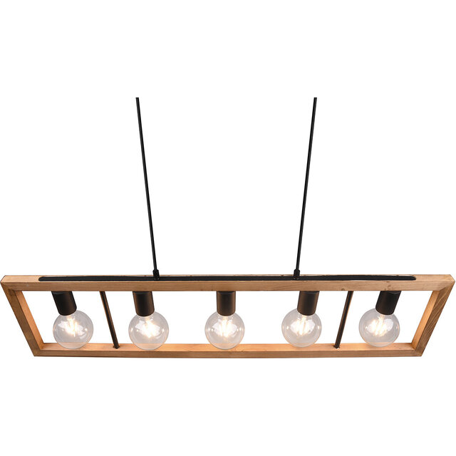 HLW LED LED Pendant Lamp - Black LED Pendant Lamp Trion Aplon, 4-light Aluminum, Height Adjustable