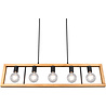 HLW LED LED Pendant Lamp - Black LED Pendant Lamp Trion Aplon, 4-light Aluminum, Height Adjustable