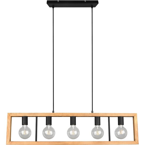 HLW LED LED Hanglamp - Zwarte LED Hanglamp Trion Aplon, 4-lichts Aluminium, In hoogte verstelbaar HLW LED LED Hanglamp - Zwarte LED Hanglamp Trion Aplon, 4-lichts Aluminium, In hoogte verstelbaar
