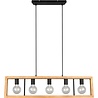 HLW LED LED Pendant Lamp - Black LED Pendant Lamp Trion Aplon, 4-light Aluminum, Height Adjustable