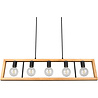 HLW LED LED Pendant Lamp - Black LED Pendant Lamp Trion Aplon, 4-light Aluminum, Height Adjustable