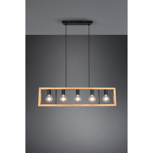 HLW LED LED Pendant Lamp - Black LED Pendant Lamp Trion Aplon, 4-light Aluminum, Height Adjustable