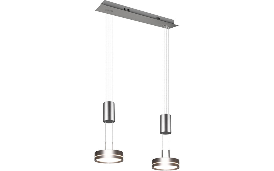 HLW LED Moderne Witte Dimbare LED Hanglamp 14.4W - Rond, Warm Wit, 2-lichts